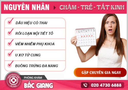 Lý do dẫn đến hiện tượng chậm kinh trễ kinh mất kinh tắt kinh kéo dài
